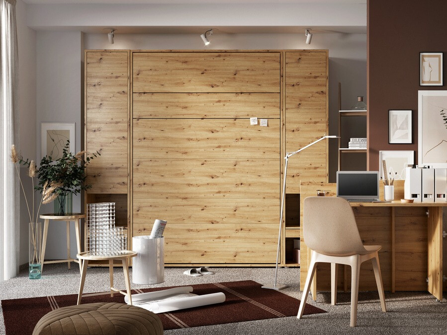 Zidni krevet Concept Pro Lenart Levfere 102 (Hrast Artisan)