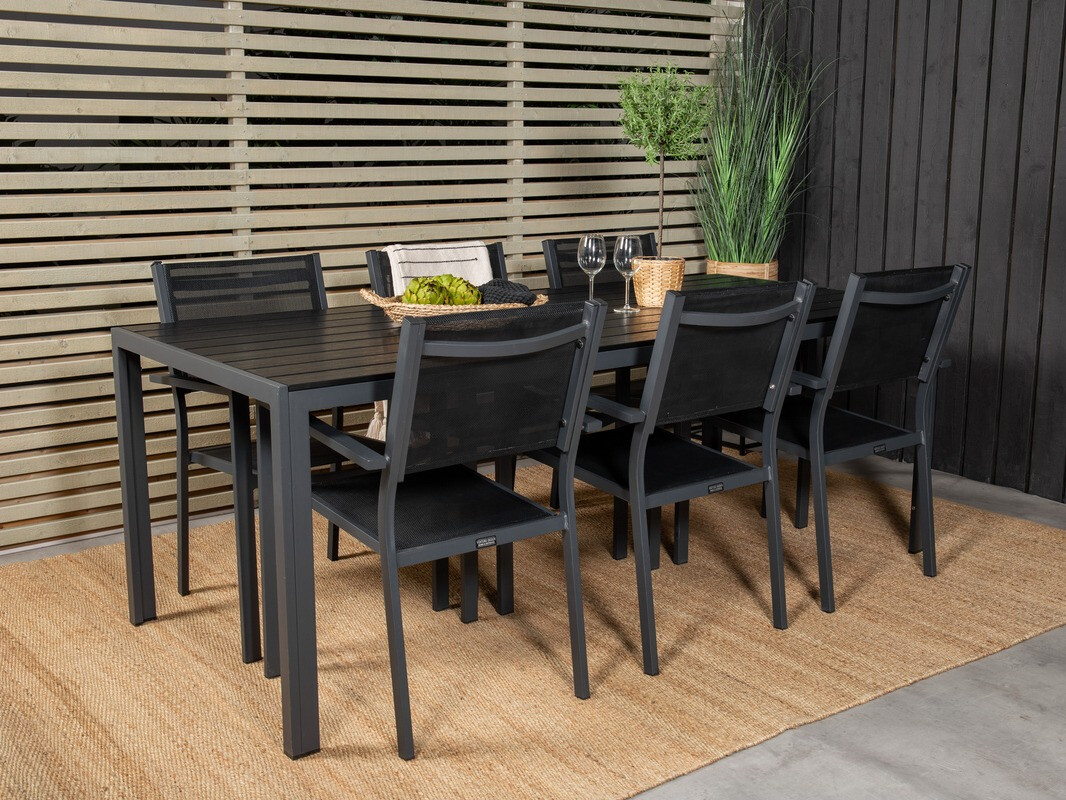 Set stola i stolica Dallas 4806 (Crna)