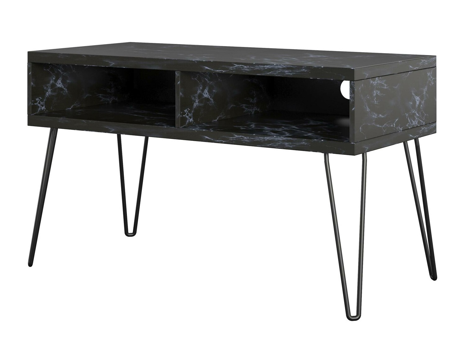 TV stol Tulsa 559 (Crni mramor + Crna)