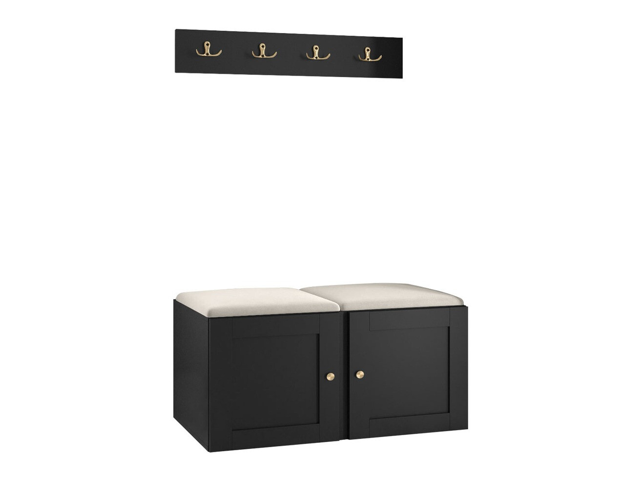 Set za hodnik Hartford 376 (Crna)