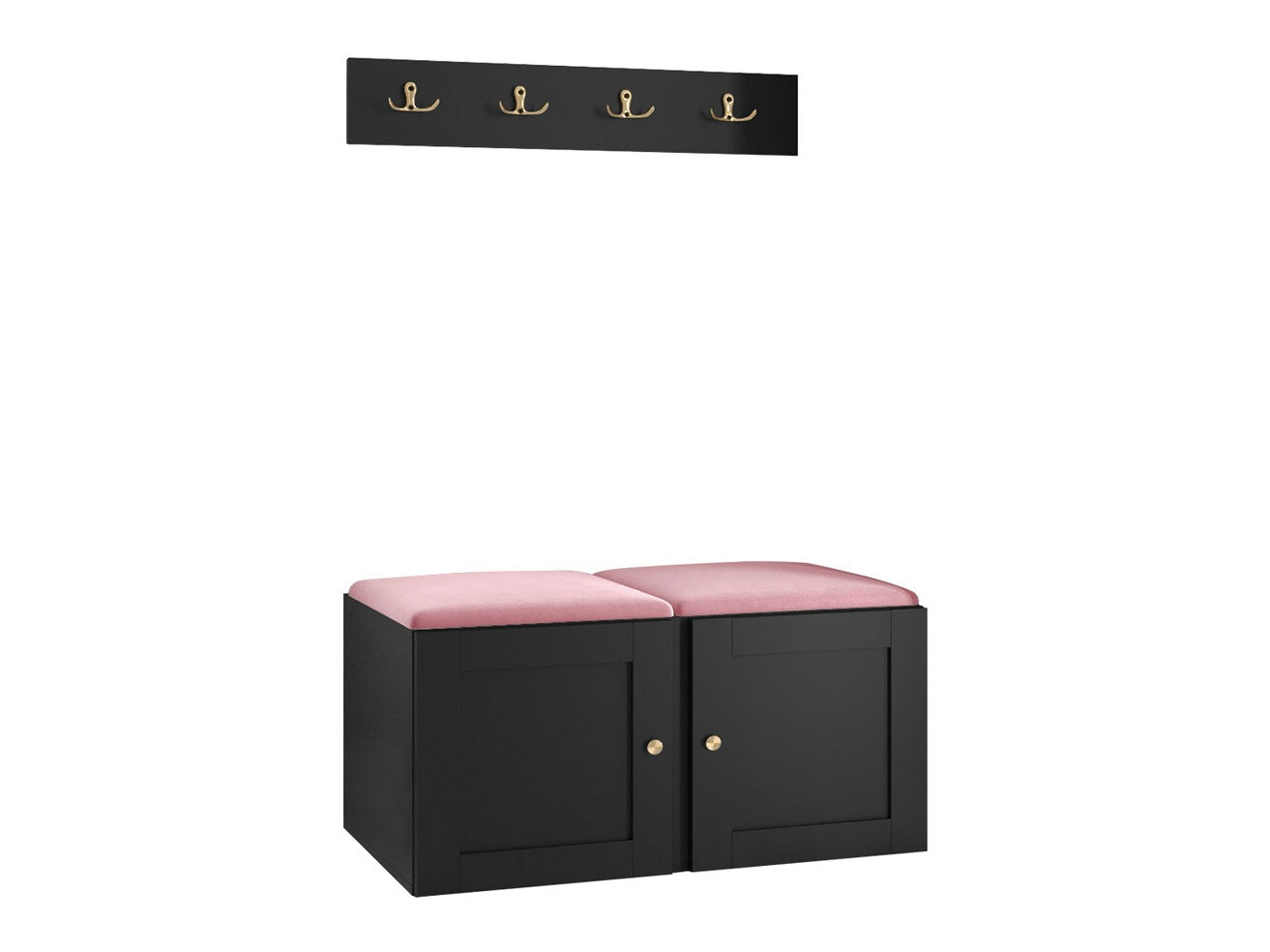 Set za hodnik Hartford 376 (Crna)