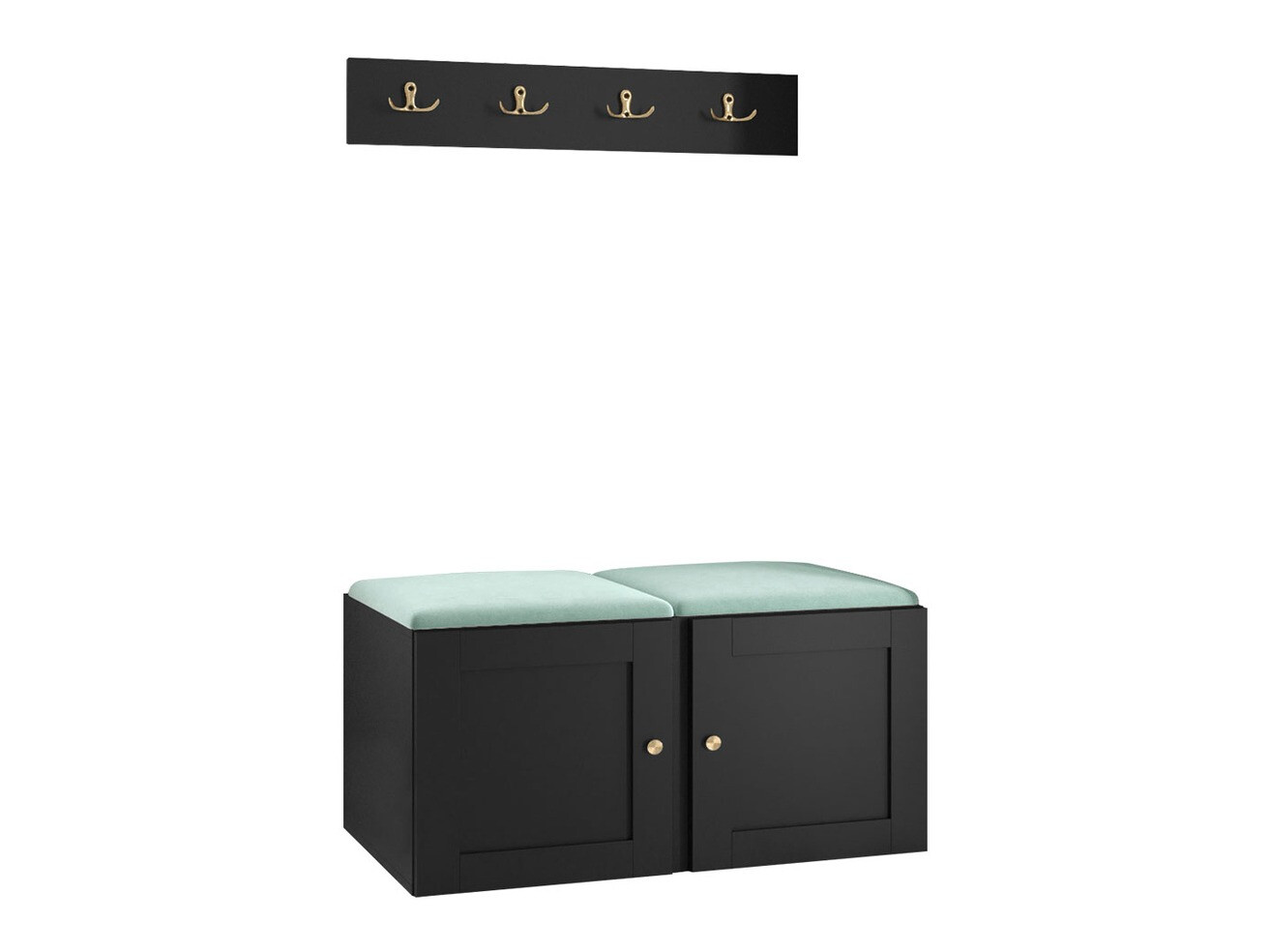 Set za hodnik Hartford 376 (Crna)