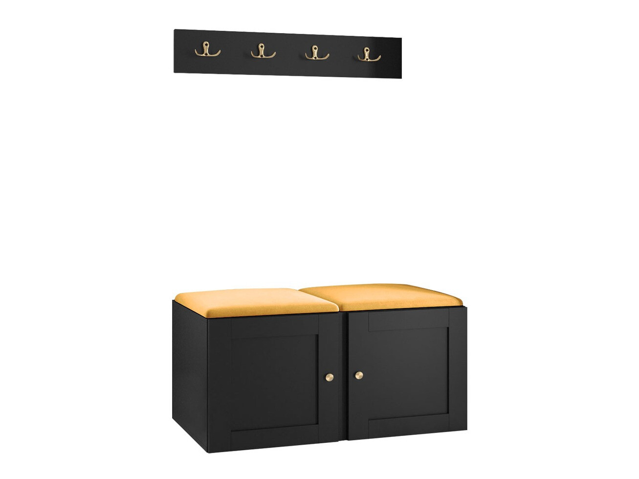 Set za hodnik Hartford 376 (Crna)