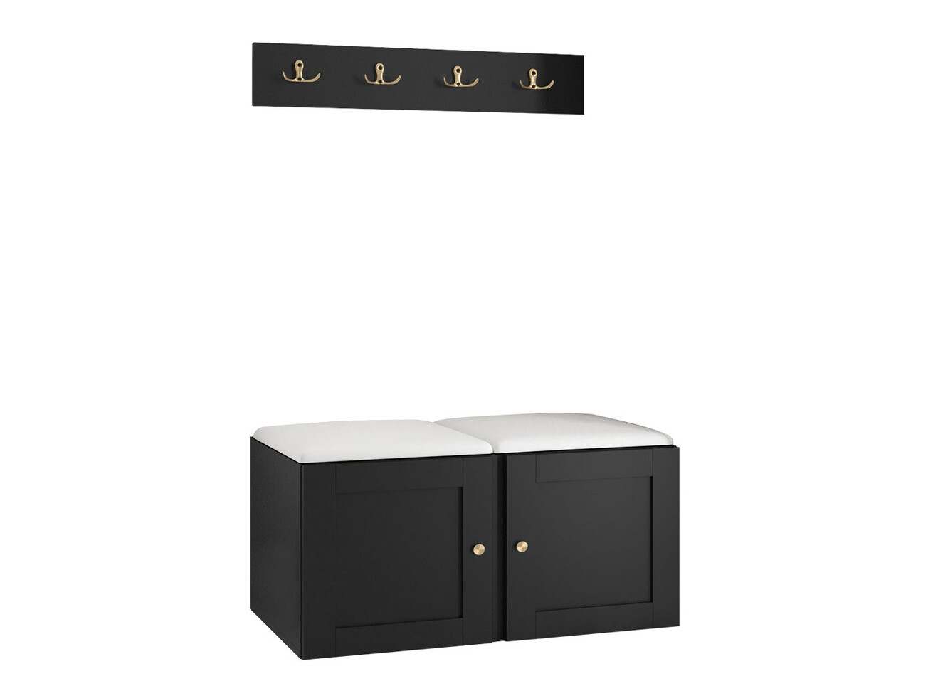 Set za hodnik Hartford 376 (Crna)