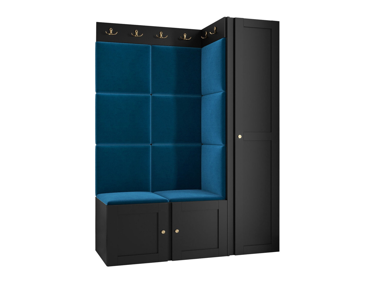 Set za hodnik Hartford 377 (Crna)