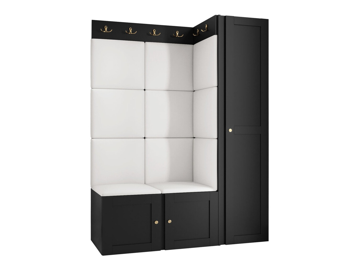 Set za hodnik Hartford 377 (Crna)