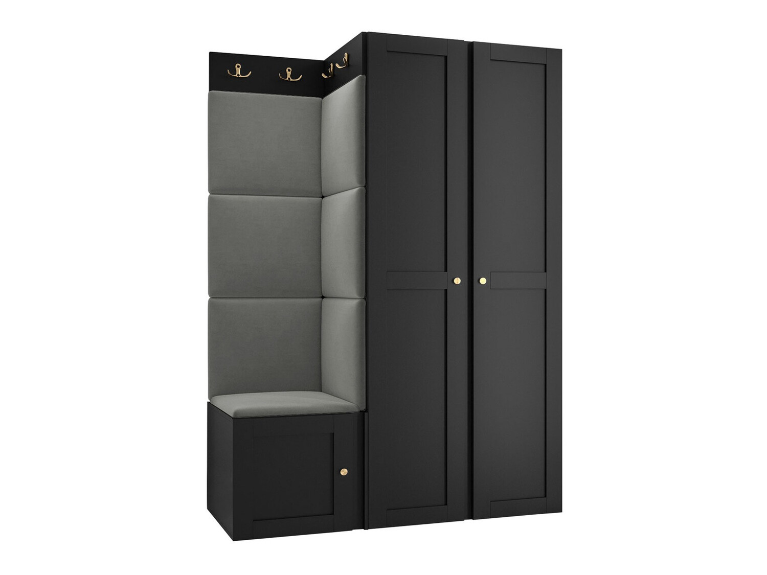 Set za hodnik Hartford 379 (Crna)