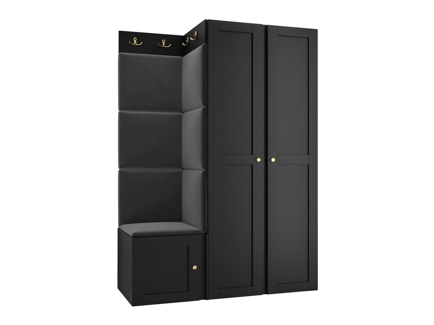 Set za hodnik Hartford 379 (Crna)