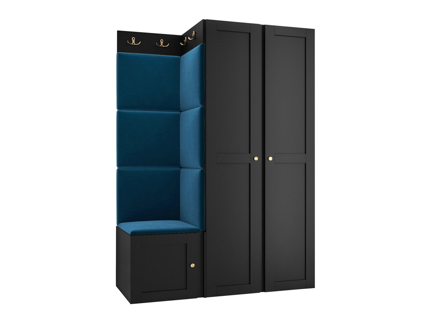 Set za hodnik Hartford 379 (Crna)