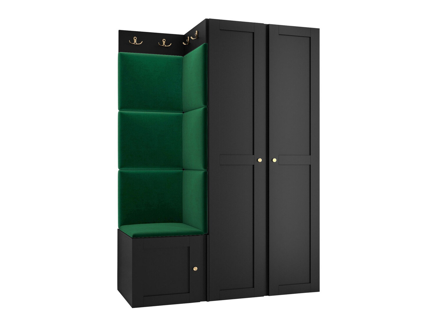 Set za hodnik Hartford 379 (Crna)