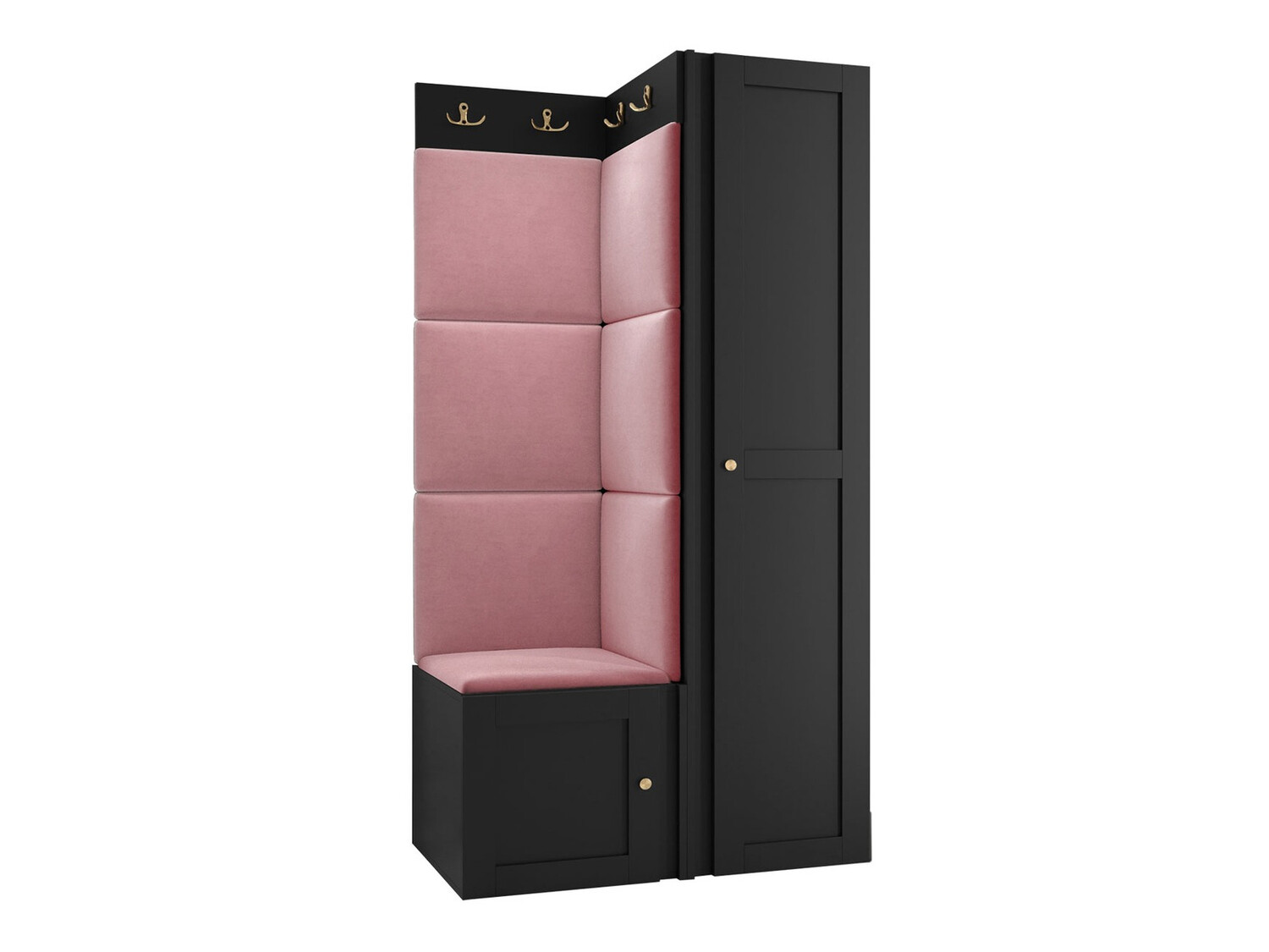 Set za hodnik Hartford 381 (Crna)