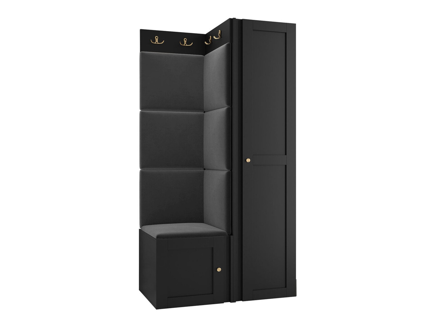 Set za hodnik Hartford 381 (Crna)