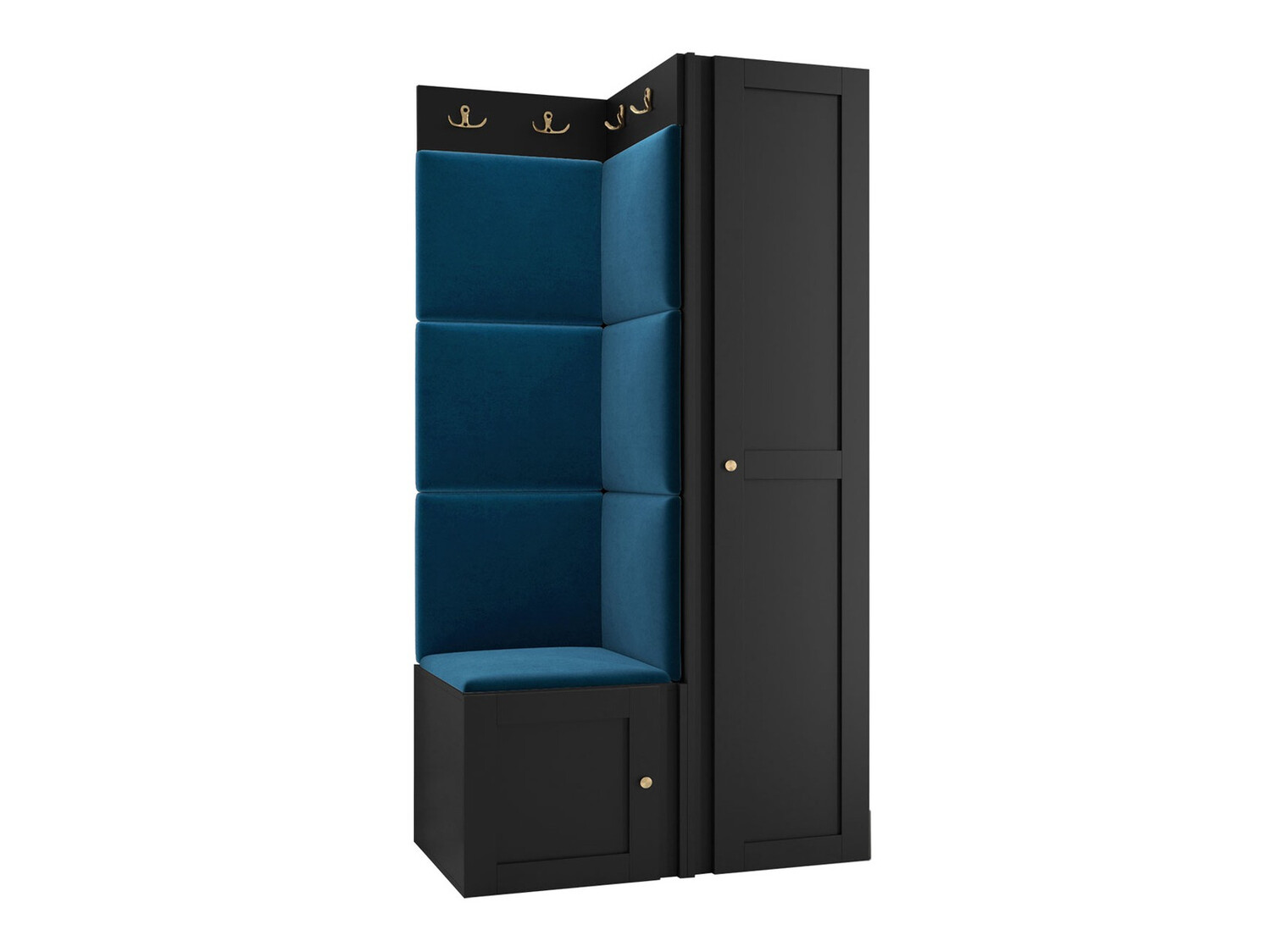 Set za hodnik Hartford 381 (Crna)