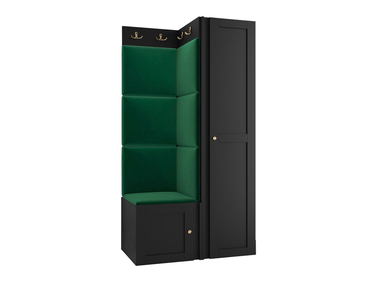 Set za hodnik Hartford 381 (Crna)