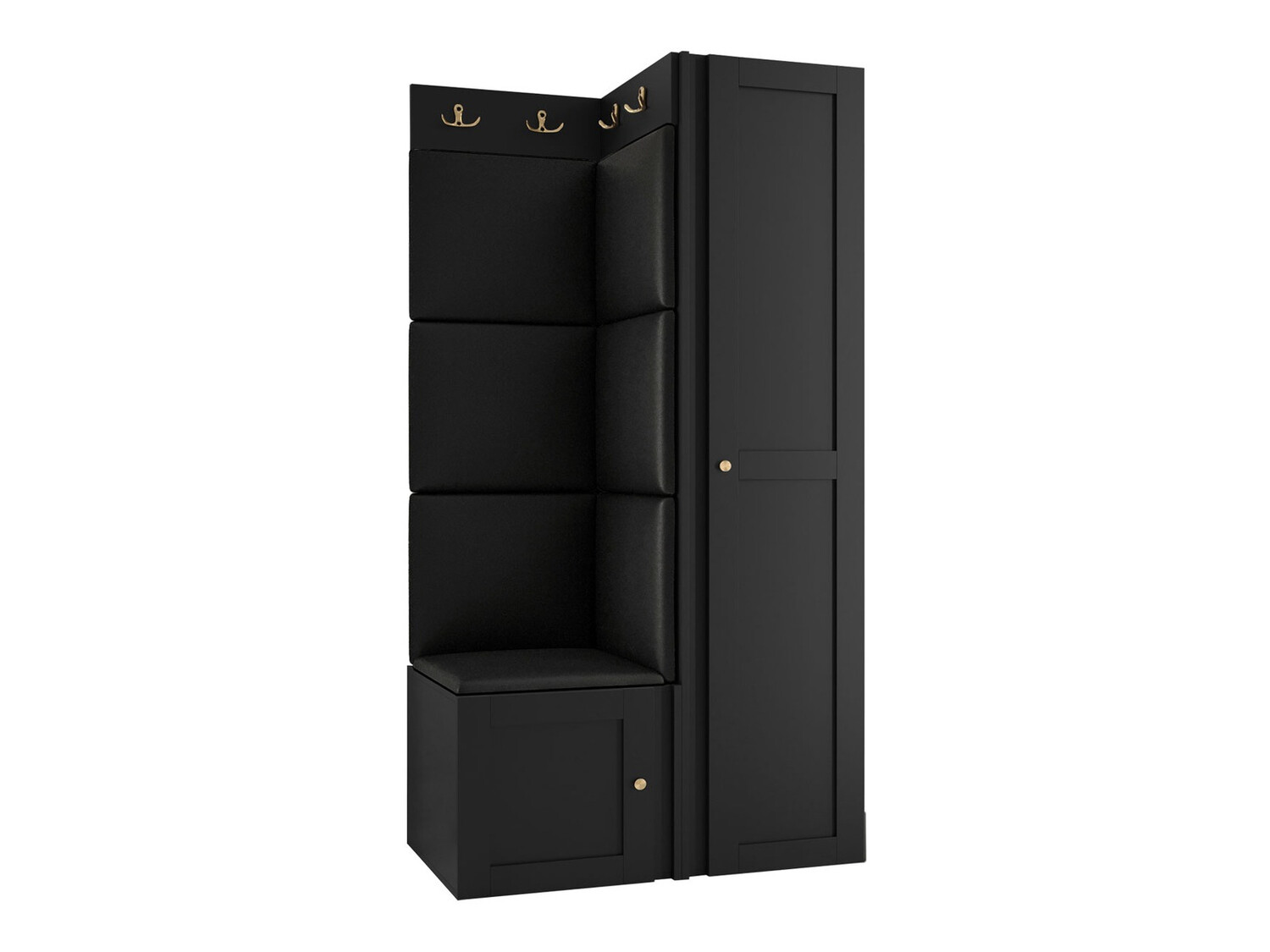 Set za hodnik Hartford 381 (Crna)