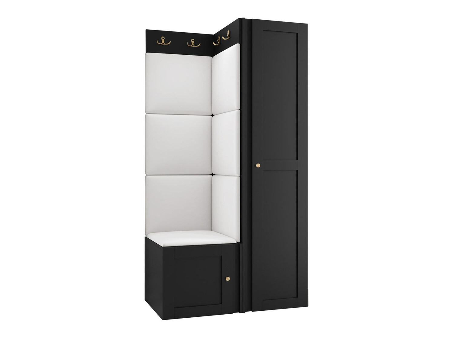 Set za hodnik Hartford 381 (Crna)