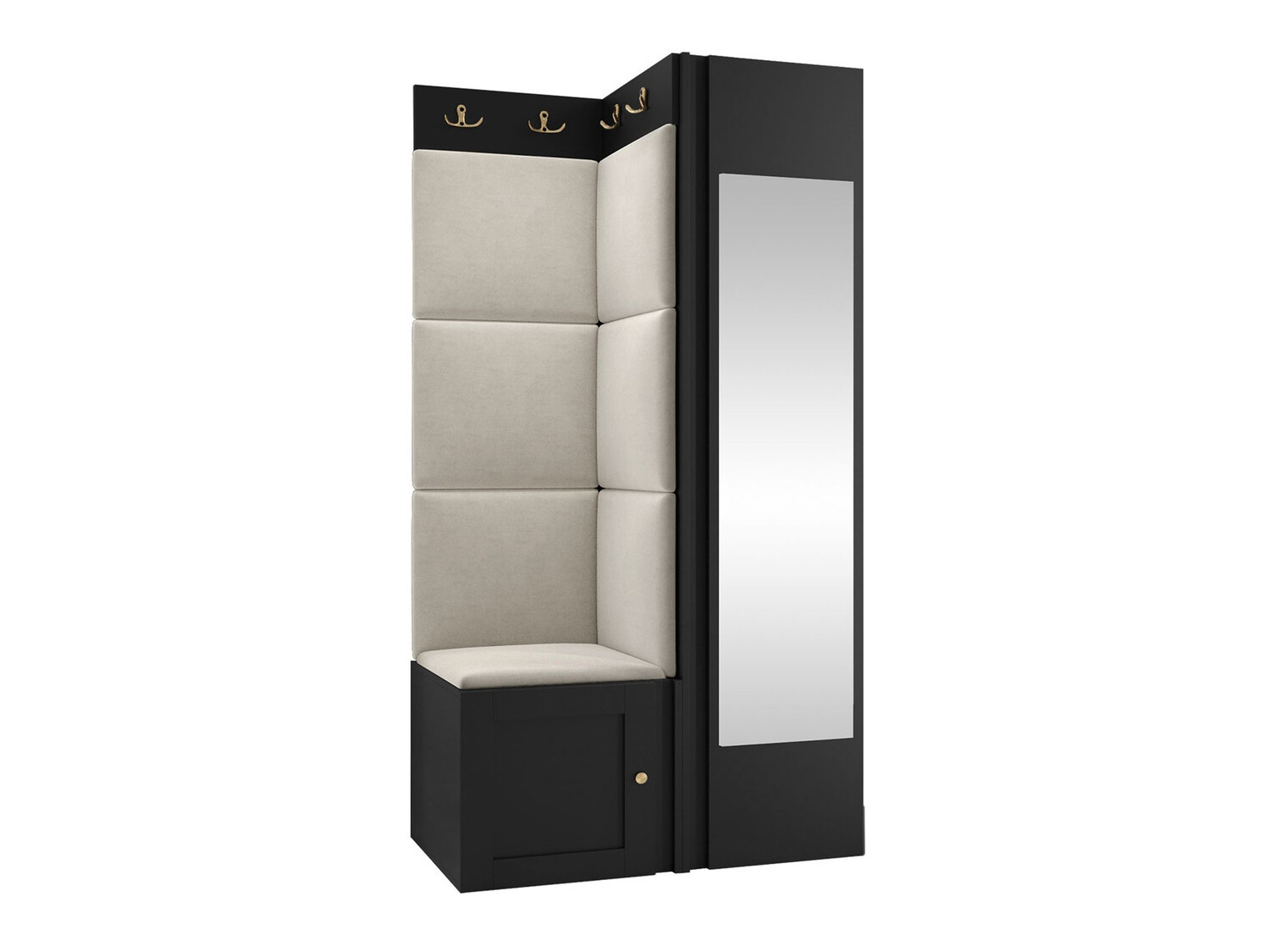 Set za hodnik Hartford 382 (Crna)