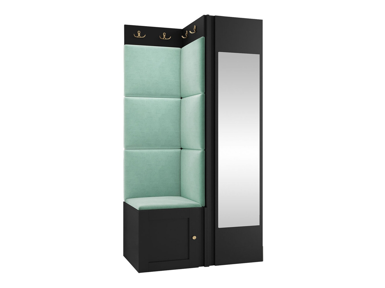 Set za hodnik Hartford 382 (Crna)