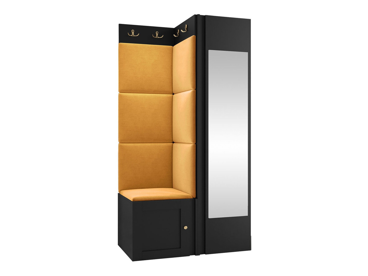 Set za hodnik Hartford 382 (Crna)