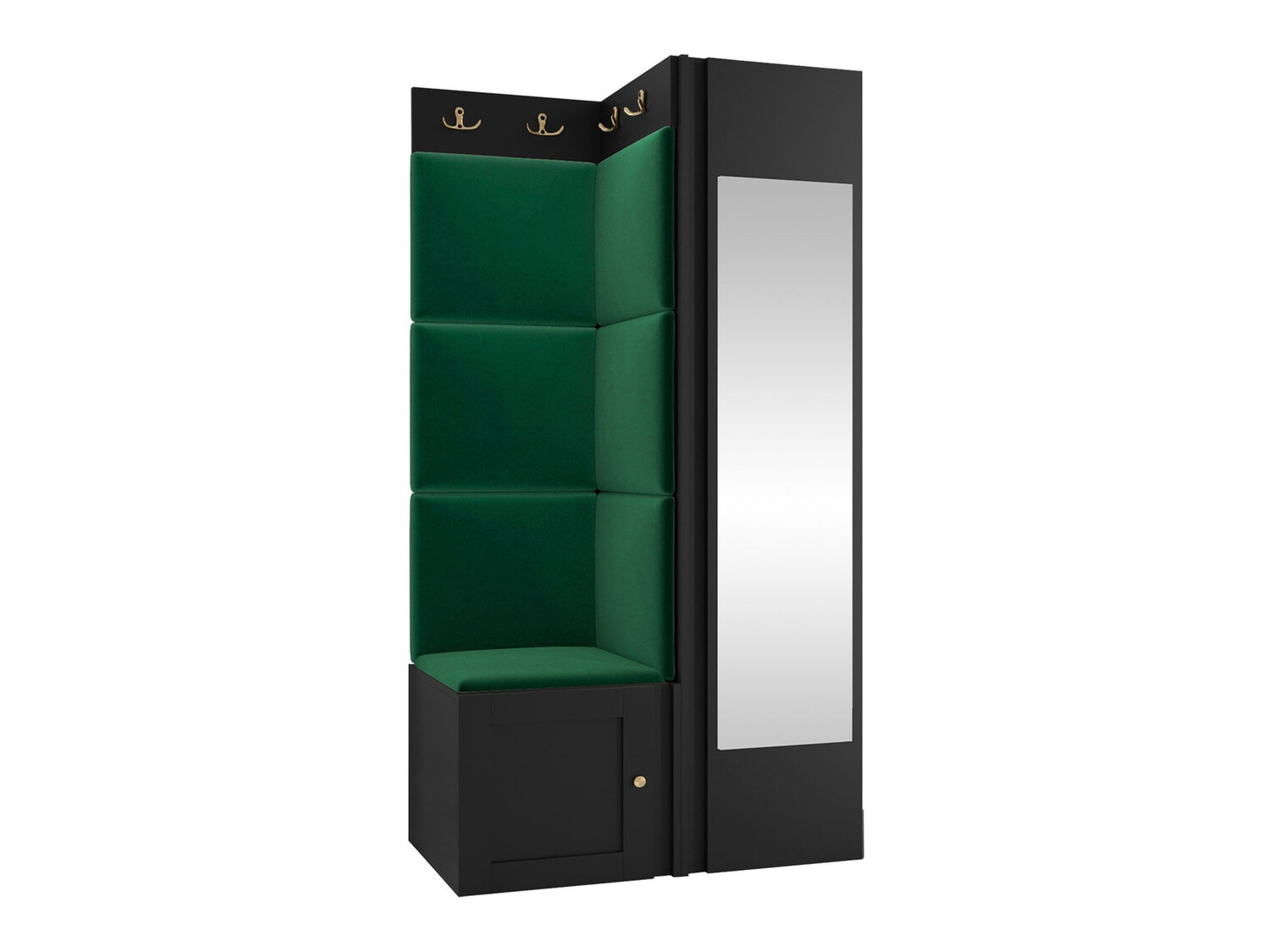 Set za hodnik Hartford 382 (Crna)