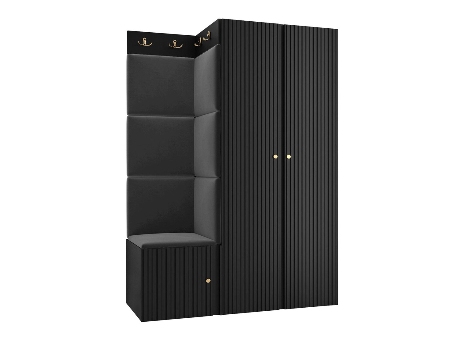 Set za hodnik Hartford 387 (Crna)