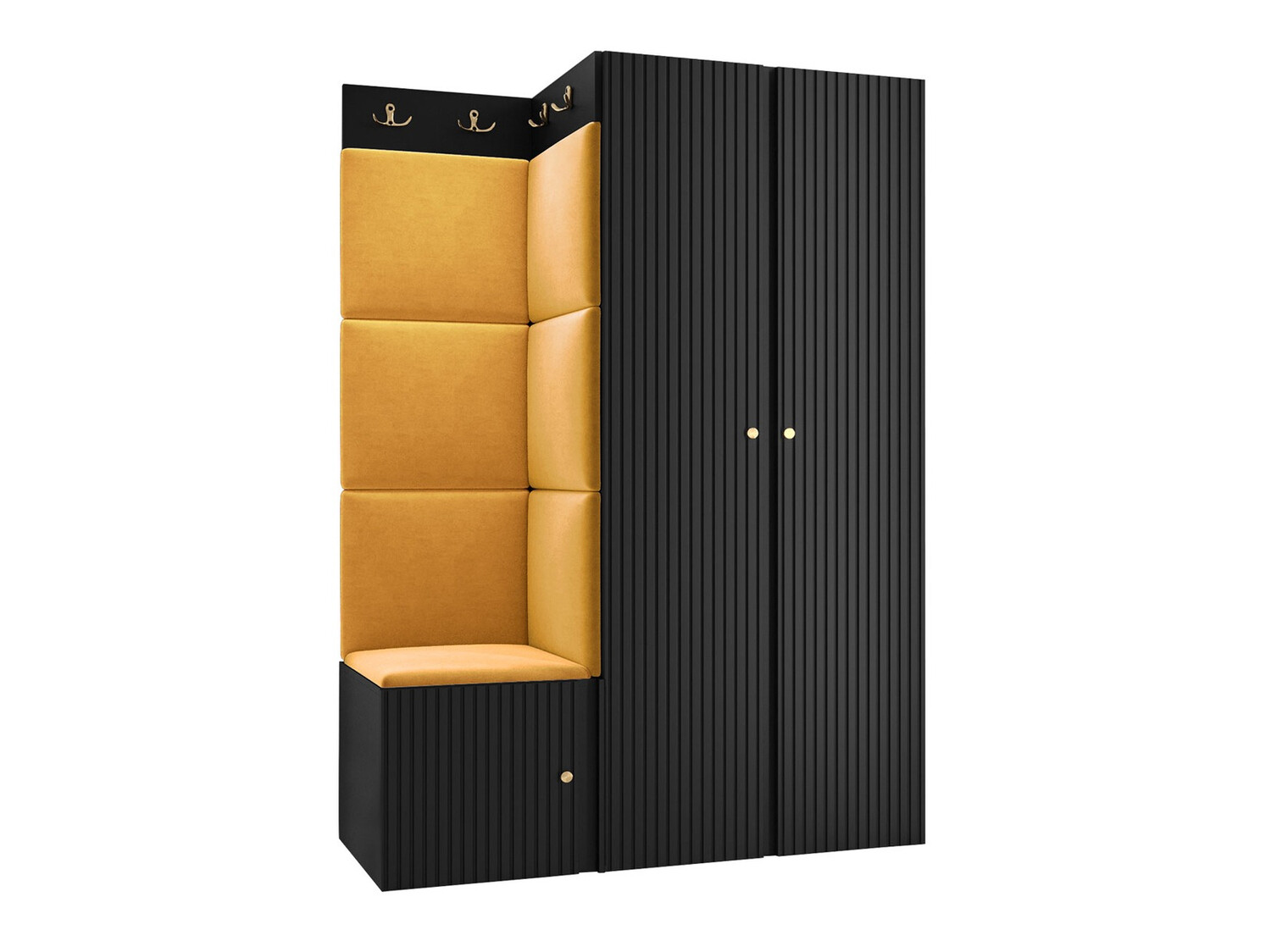 Set za hodnik Hartford 387 (Crna)