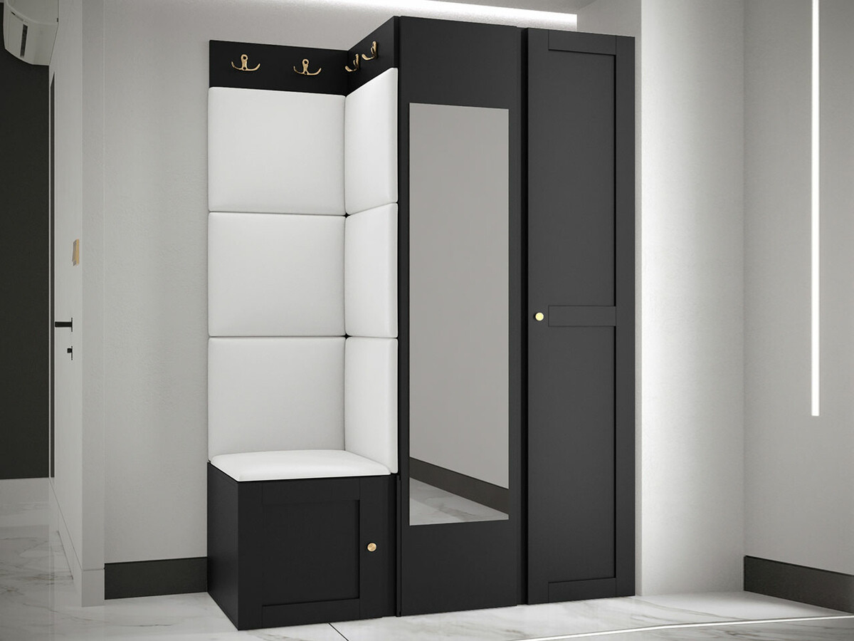 Set za hodnik Hartford 380 (Crna)