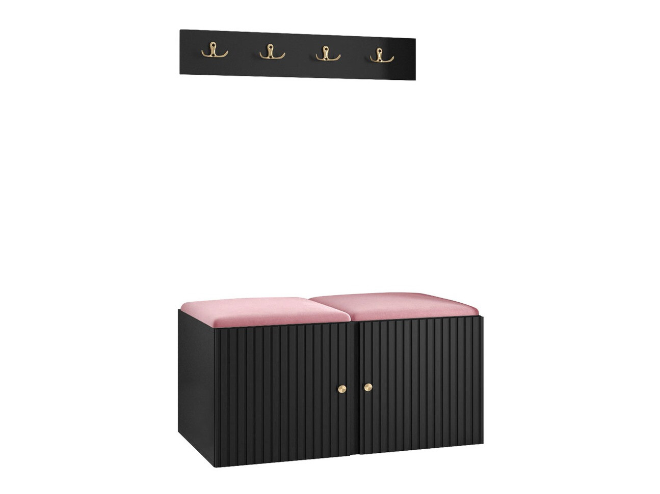 Set za hodnik Hartford 384 (Crna)