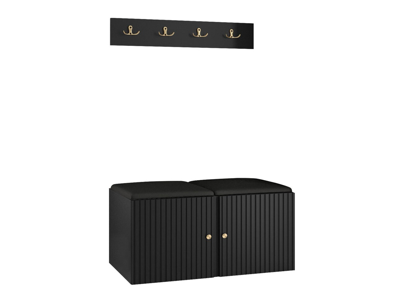 Set za hodnik Hartford 384 (Crna)