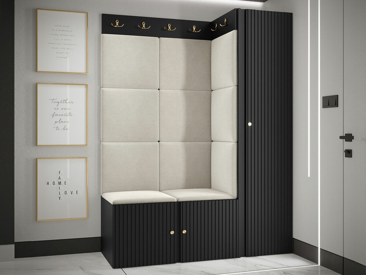 Set za hodnik Hartford 385 (Crna)