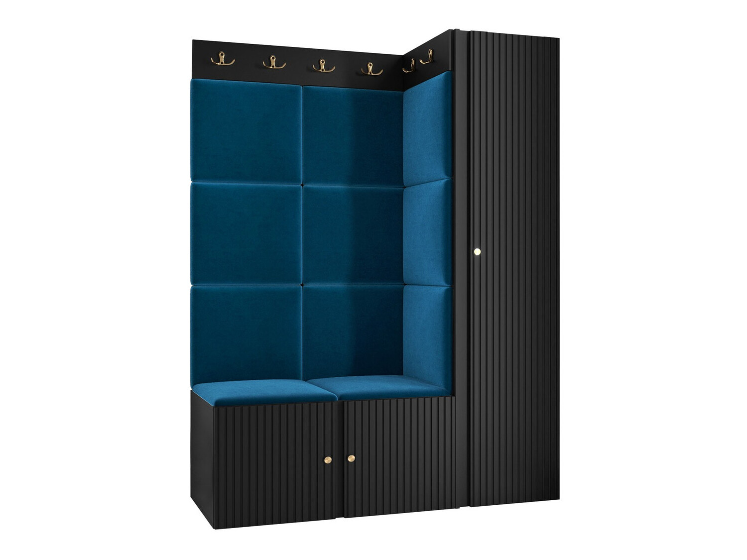 Set za hodnik Hartford 385 (Crna)