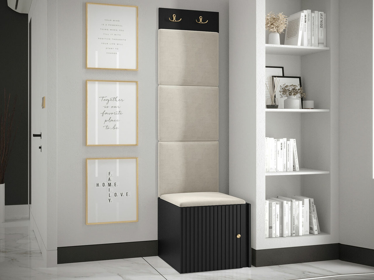 Set za hodnik Hartford 386 (Crna)