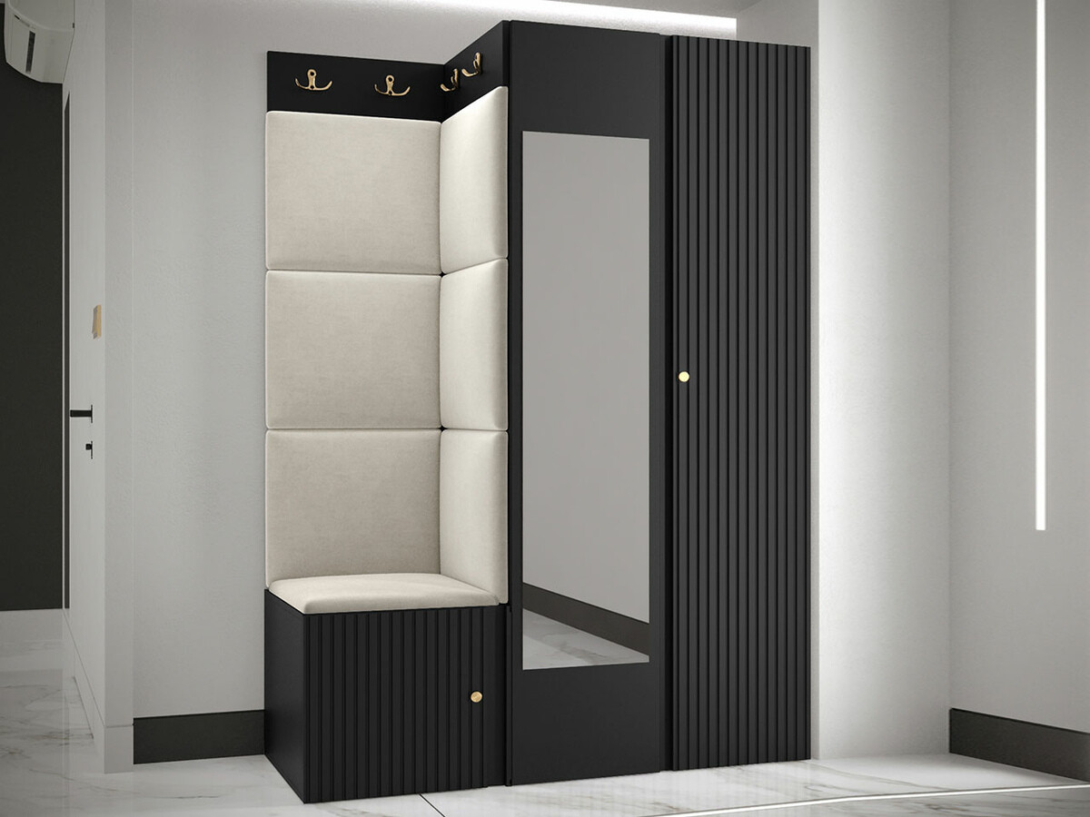 Set za hodnik Hartford 388 (Crna)