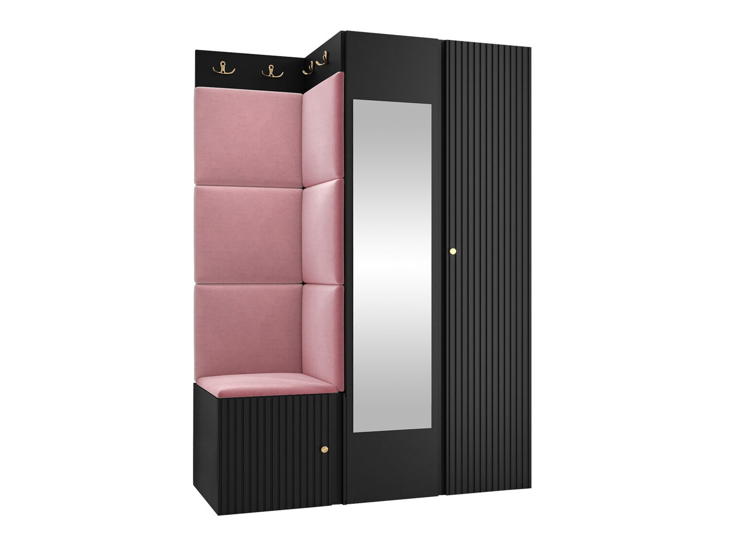 Set za hodnik Hartford 388 (Crna)