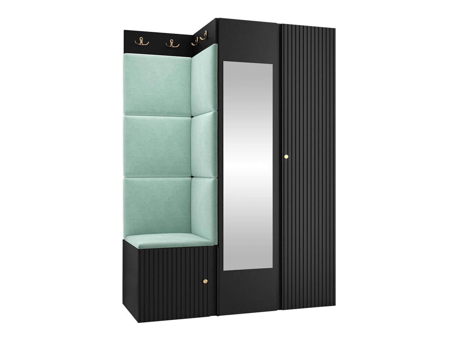 Set za hodnik Hartford 388 (Crna)