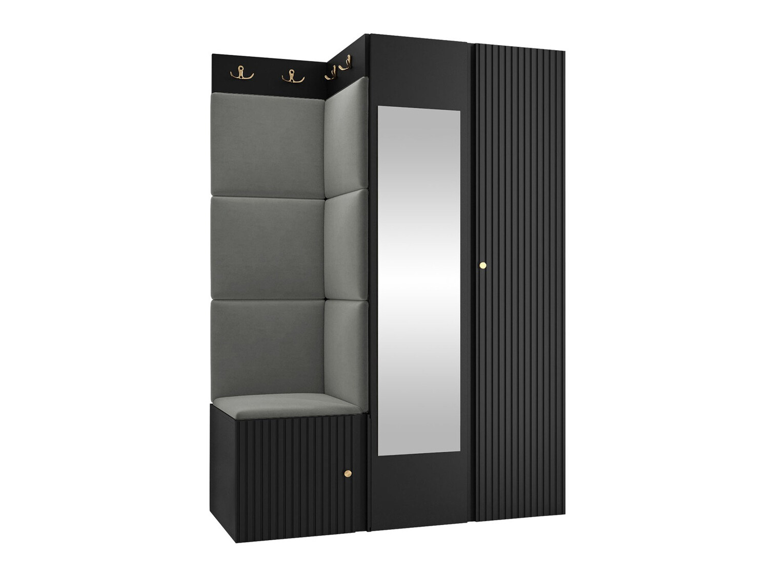 Set za hodnik Hartford 388 (Crna)