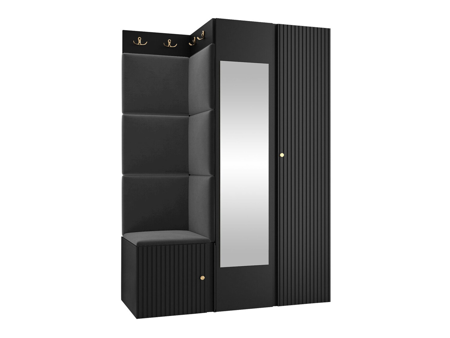 Set za hodnik Hartford 388 (Crna)