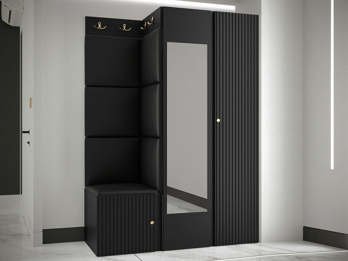 Set za hodnik Hartford 388 (Crna)