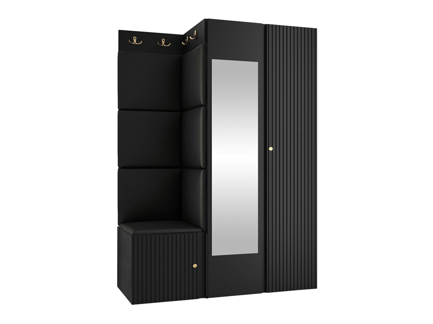 Set za hodnik Hartford 388 (Crna)