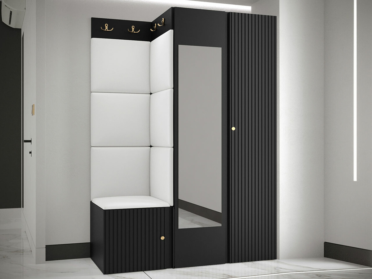 Set za hodnik Hartford 388 (Crna)