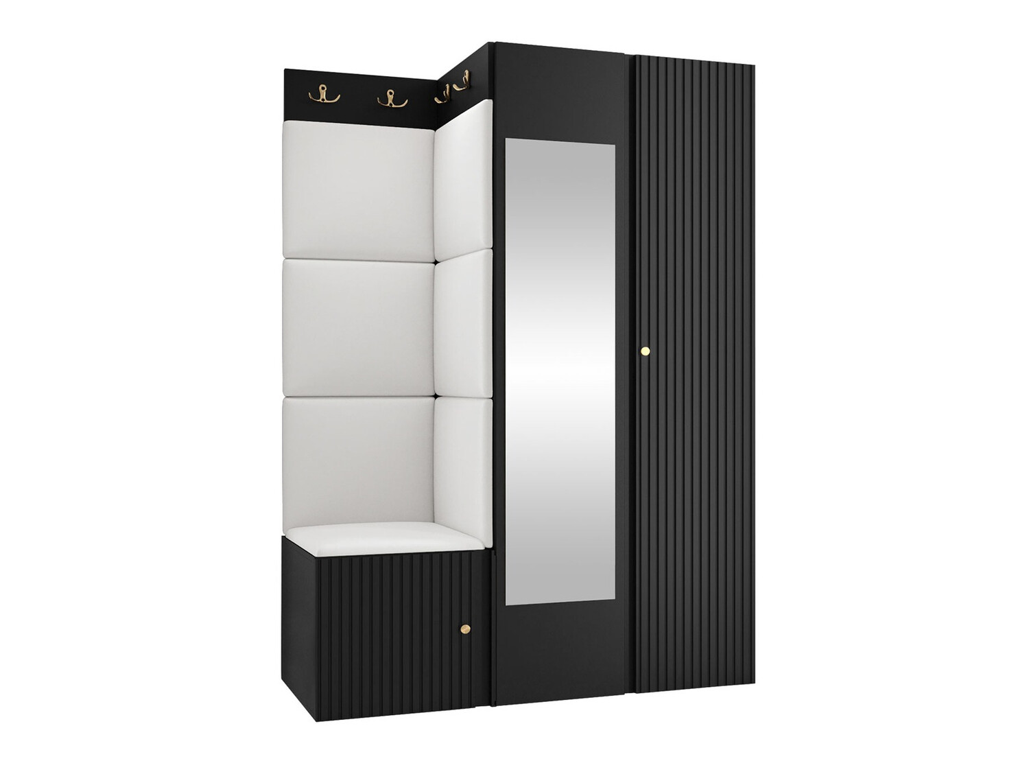 Set za hodnik Hartford 388 (Crna)