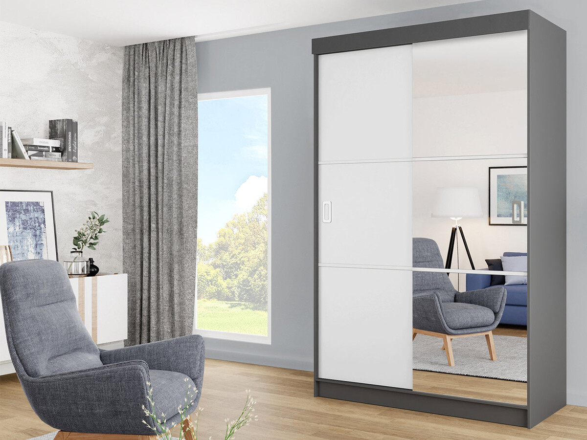 Ormar Dover 111 (Grafit + Bijela)