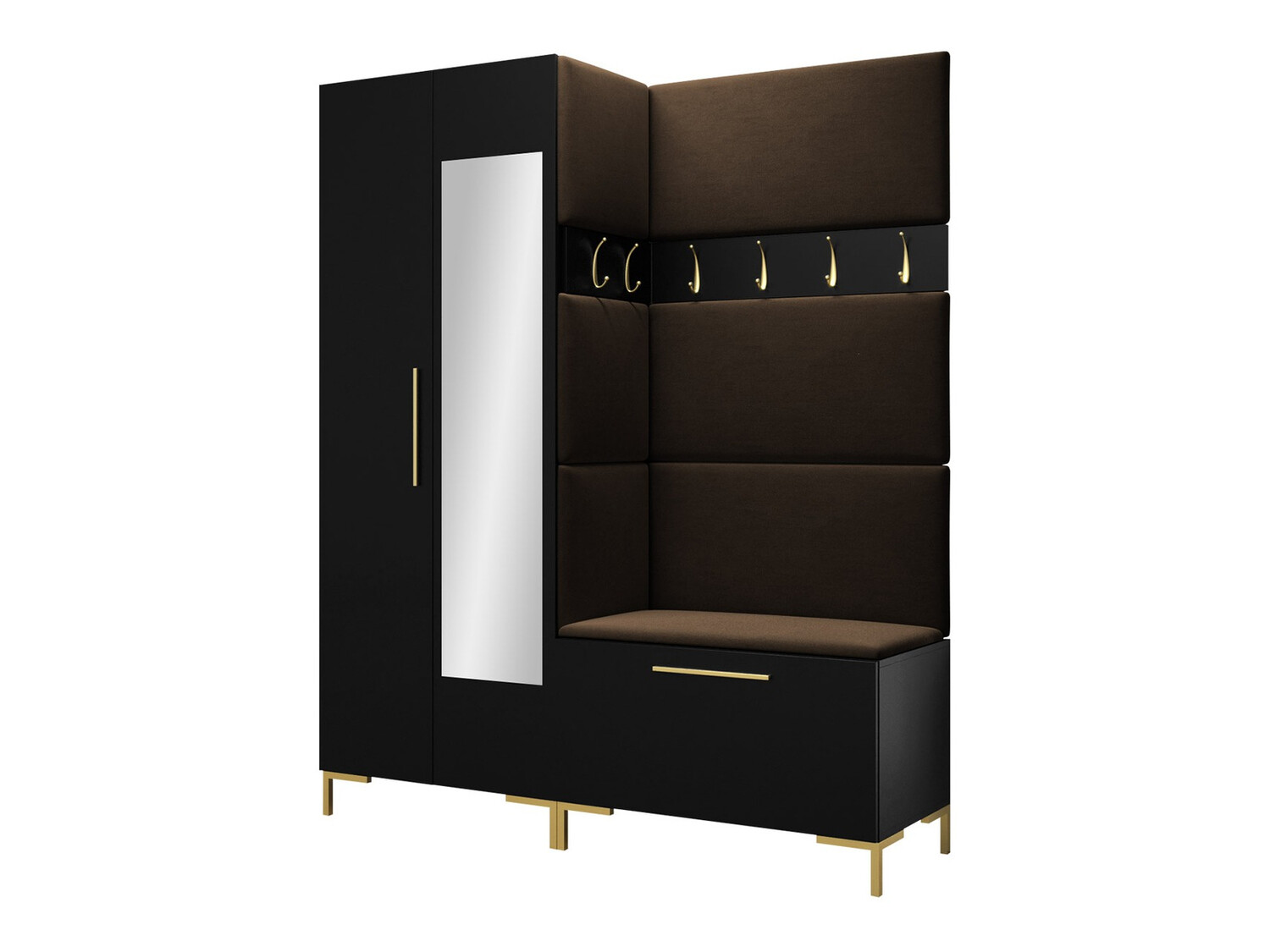 Set za hodnik Nomal IX (Crna)