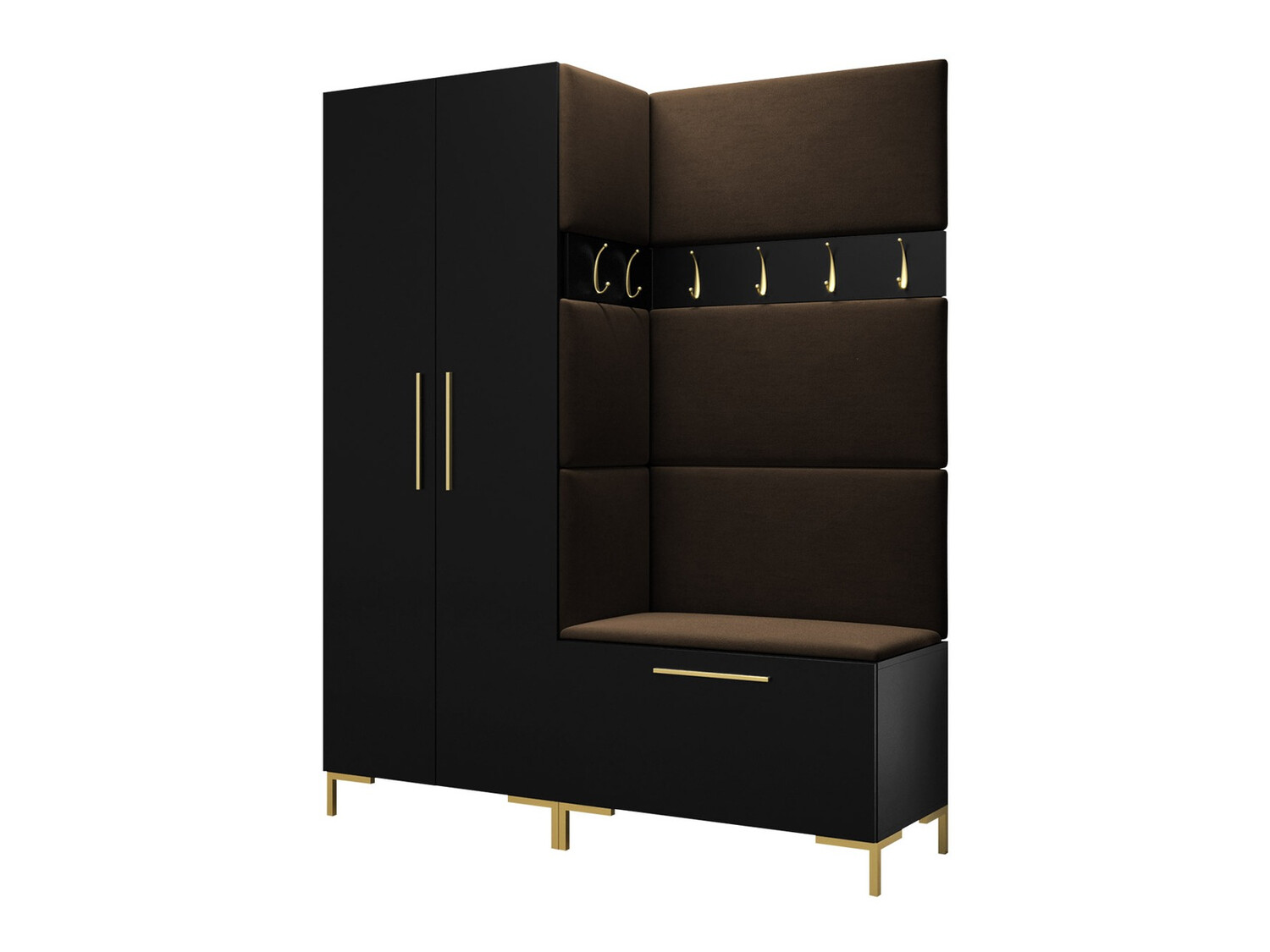 Set za hodnik Tivsoa 100 (Crna)