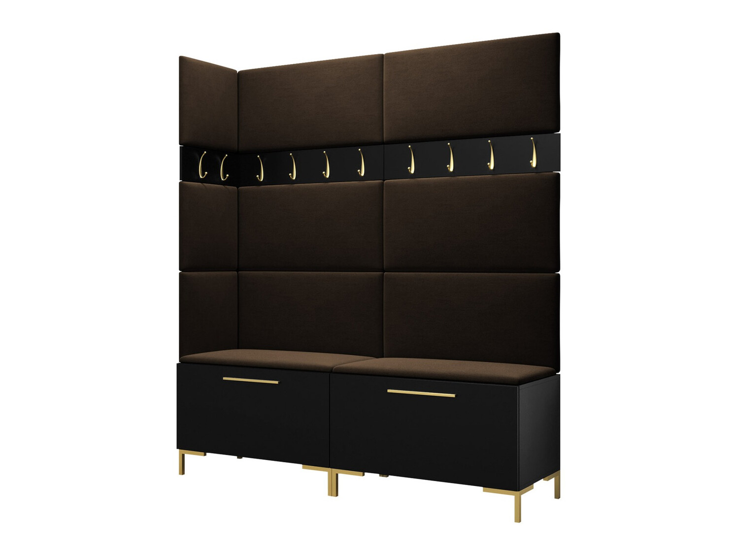 Set za hodnik Tivsoa 104 (Crna)