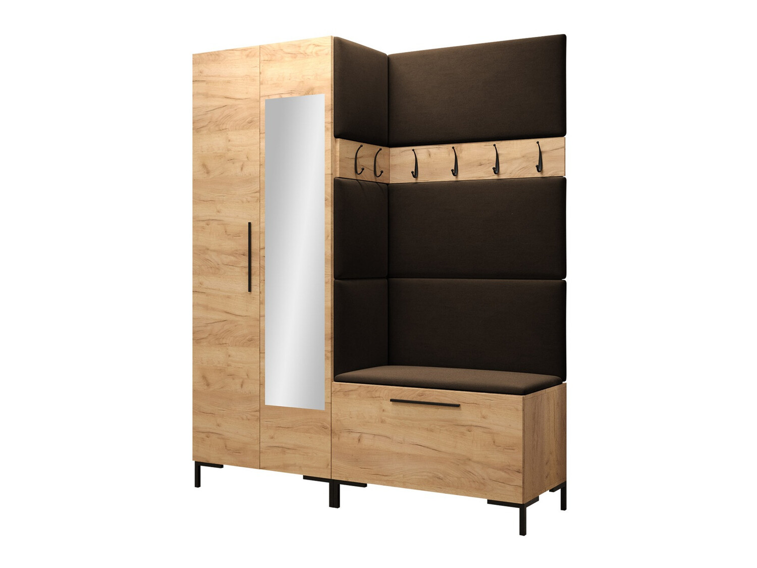 Set za hodnik Nomal IX (Craft hrast)