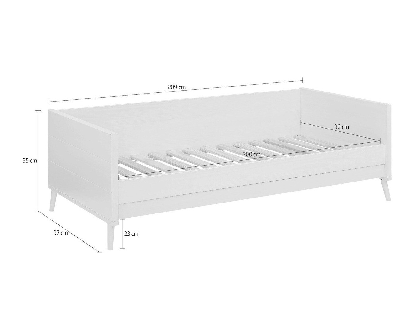 Krevet Denton 130 (Bijela)