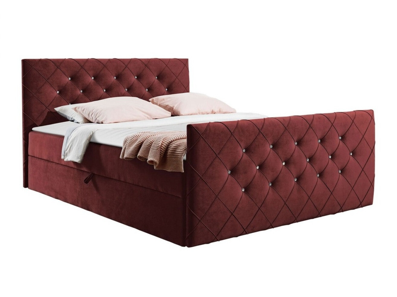 Boxspring krevet Baltimore 158 (Amor Velvet 4306)