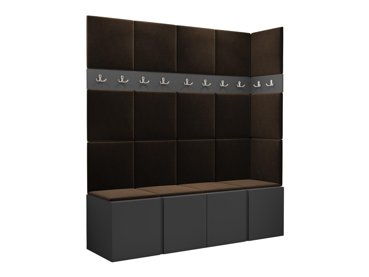 Set za hodnik Hartford 265 (Grafit)