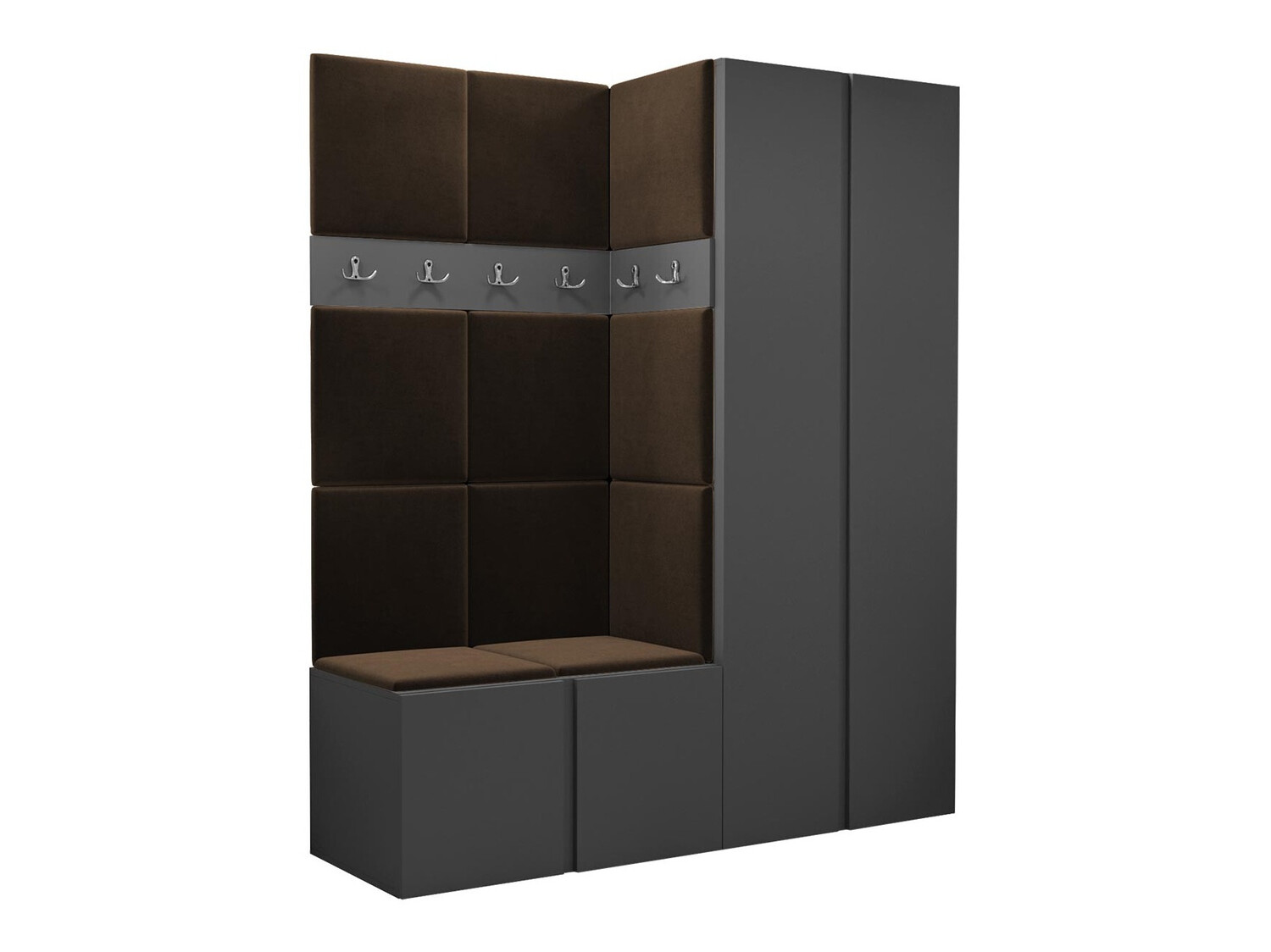 Set za hodnik Hartford 266 (Grafit)